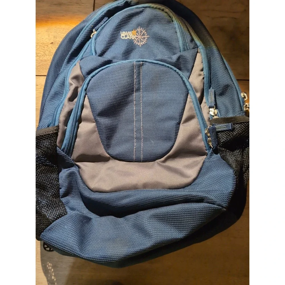 Lewis N' Clark Padded‎ Laptop Sport Pack BackPack Blue/Black